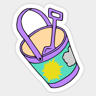 Sand Pail Beach Bucket Sticker